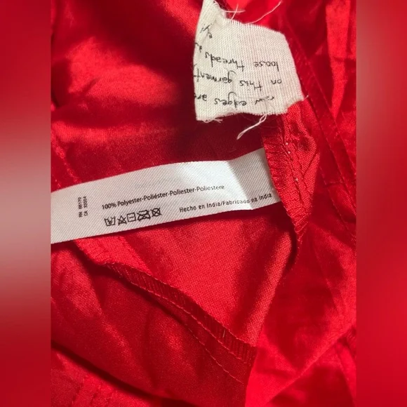 Free People One Women's Size 2 Red Party Beaded Embroidered Maxi Skirt Red NWOT - Picture 12 of 13